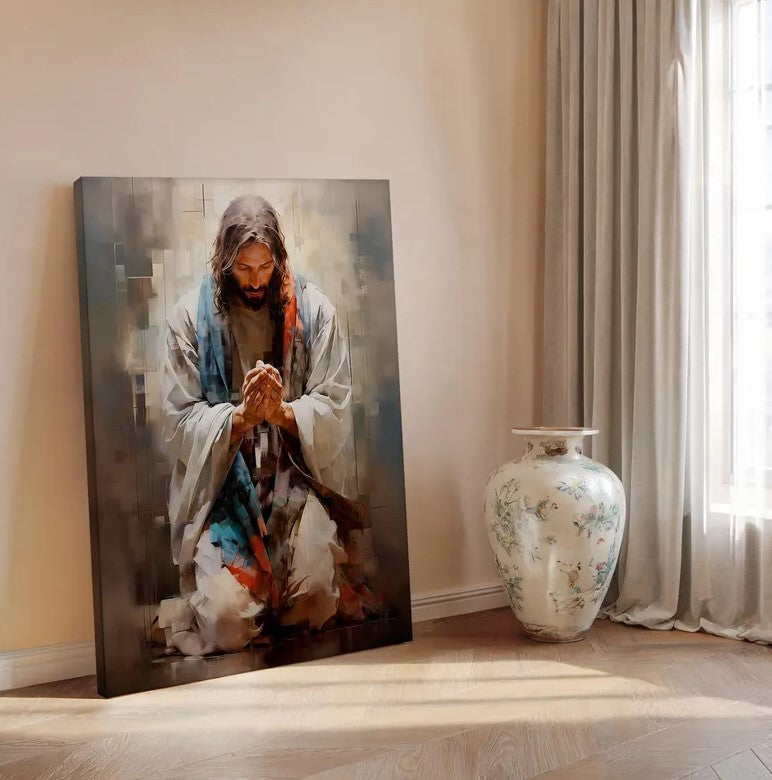 Cuadro en tela de LIENZO CANVA Jesucristo en Oración