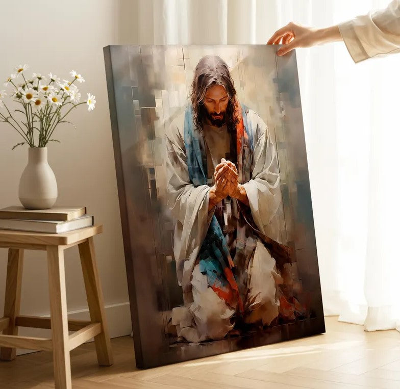 Cuadro en tela de LIENZO CANVA Jesucristo en Oración