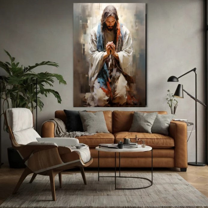 Cuadro en tela de LIENZO CANVA Jesucristo en Oración
